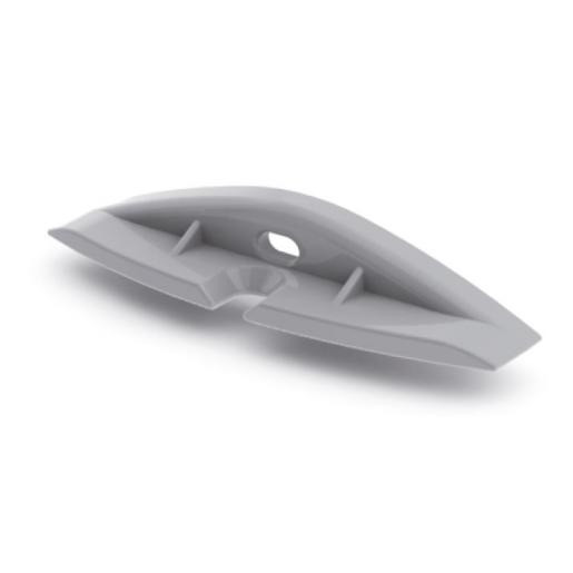 Prolumia Eindkap vloer 35MM met schroefgat & draaddoorvoer eindstuk