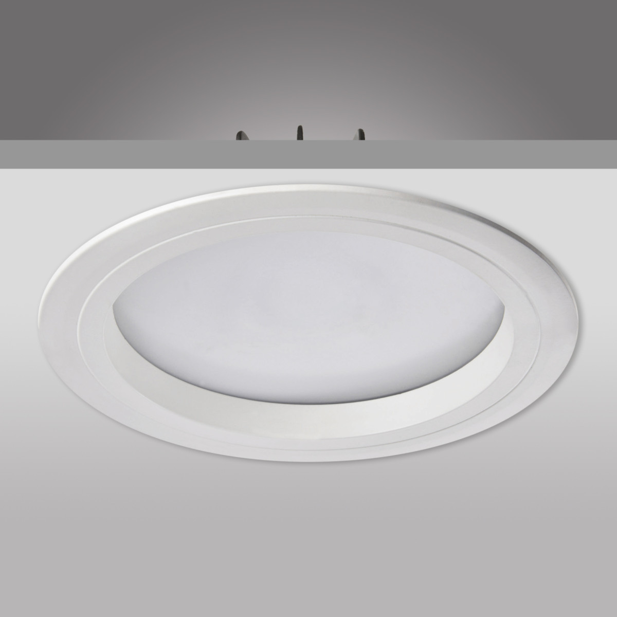 Prolumia LED Downlight (algemeen) Led Downlight, 170MM, 15W, zwart, 100 GR, 3000K, vast, sparing 150MM