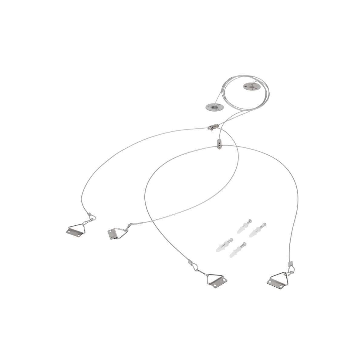 Prolumia LED Eco-Panel BL Pendelset 2 X staalkabel / 150 CM, T.B.V. ecopanel 595x595 & 620x620mm