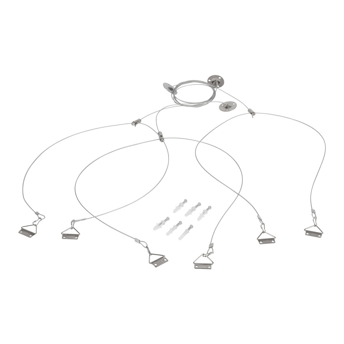 Prolumia LED Eco-Panel BL Pendelset 3 X staalkabel / 150 CM, T.B.V. ecopanel 295x1195mm