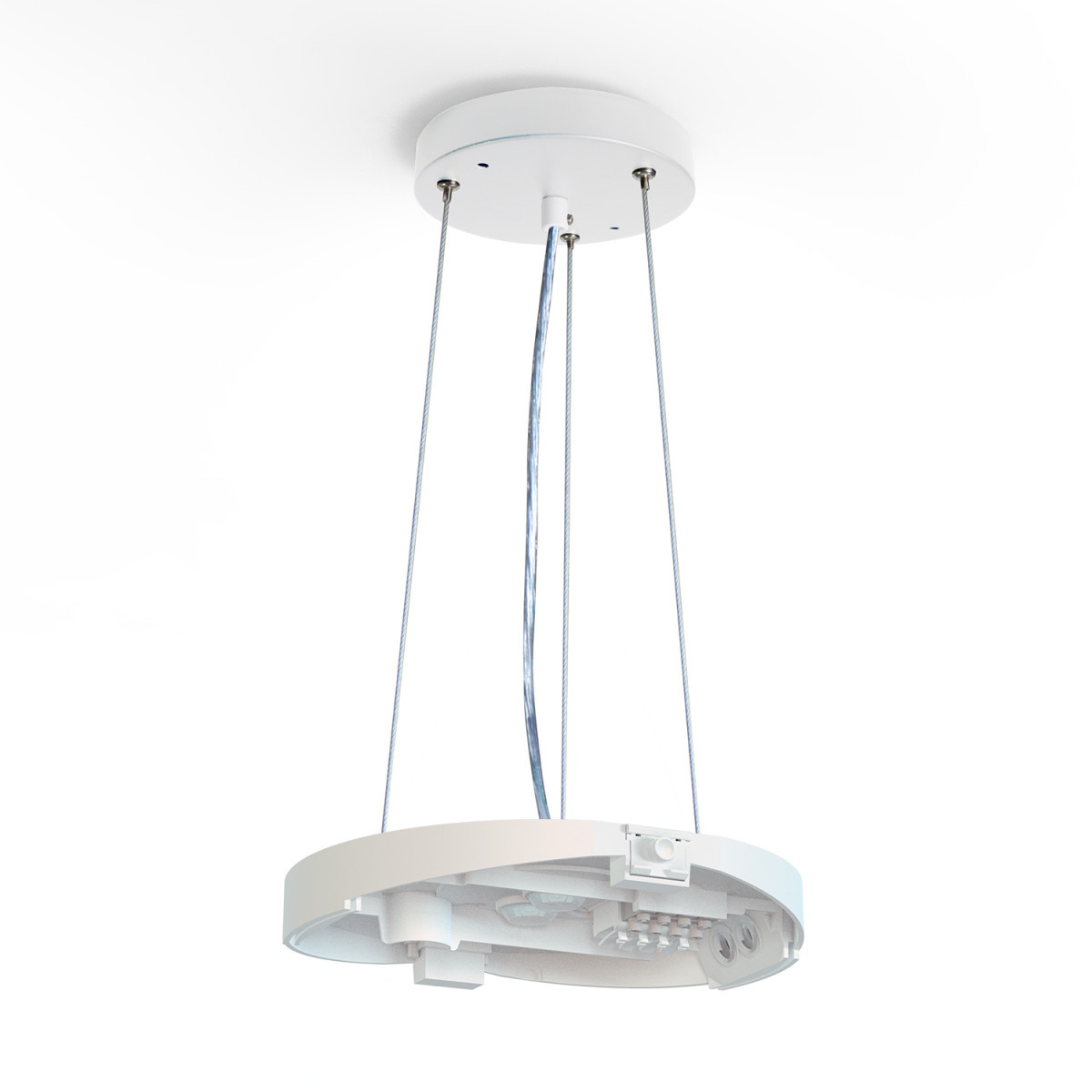 Prolumia LED Prodisc Helios Prodisc Helios, ophangset incl. kabel L 125 CM, wit