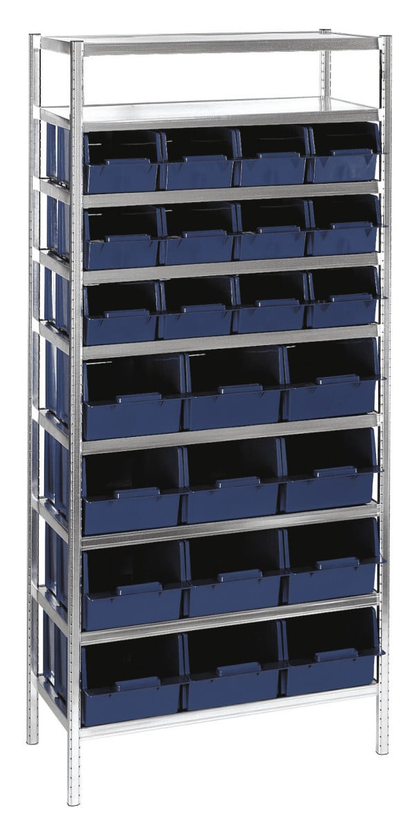 Raaco Rek met 12X bak 7-1600 12X bak 9-2800 gal/BL