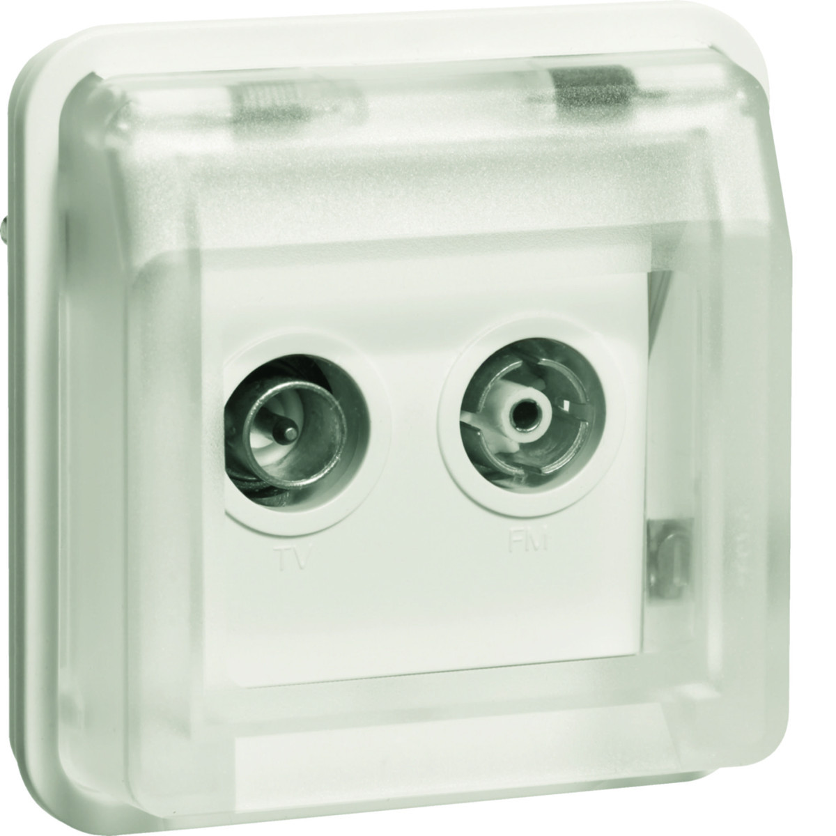 Radio/TV, einddoos, W.1, polarwit