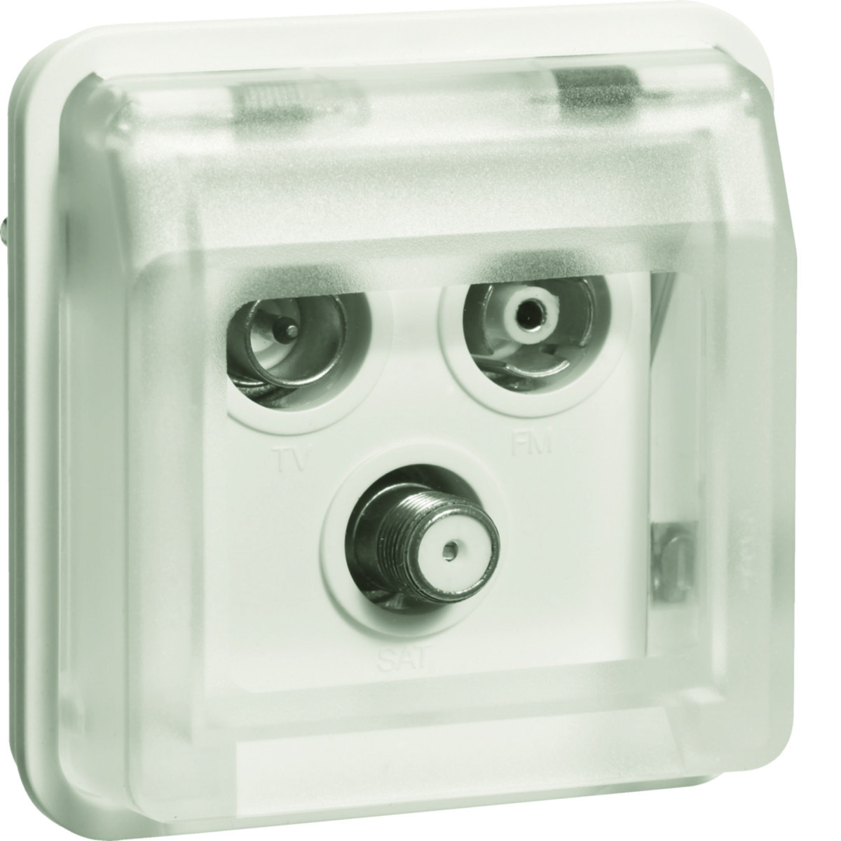 Radio/TV/satelliet, einddoos, W.1, polarwit