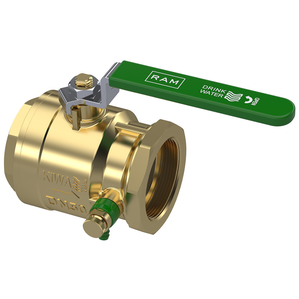 Raminex Kogelkraan - Water KK 2''bix2''bi DN50 aftap prem plus RVS HDL