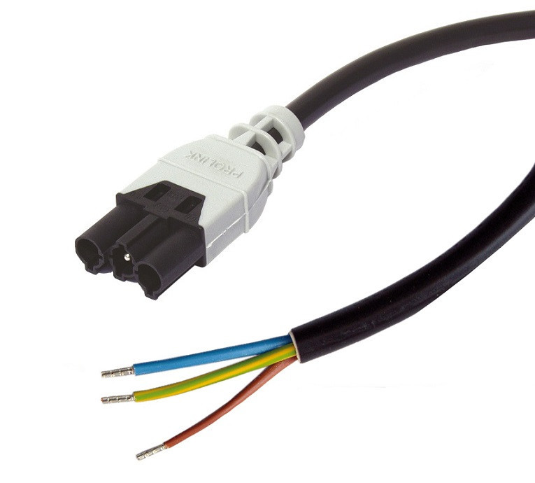 Ratio POWER CORD Aansluitsnoer M prolink H05VV-F 3G1,50MM² 4M zwart Ratio POWER CORD Aansluitsnoer M prolink H05VV-F 3G1,50MM² 4M zwart