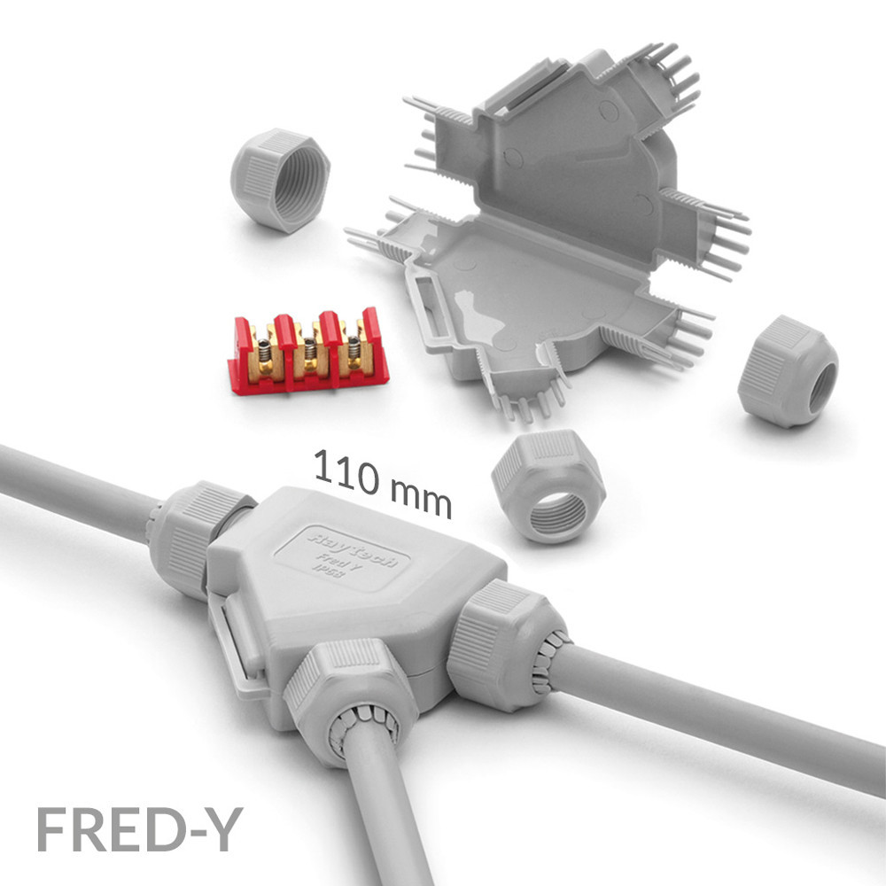 Raytech Little Joint Y Fred-Y 3x2,5MM2 verbindingsmof aftak ip68