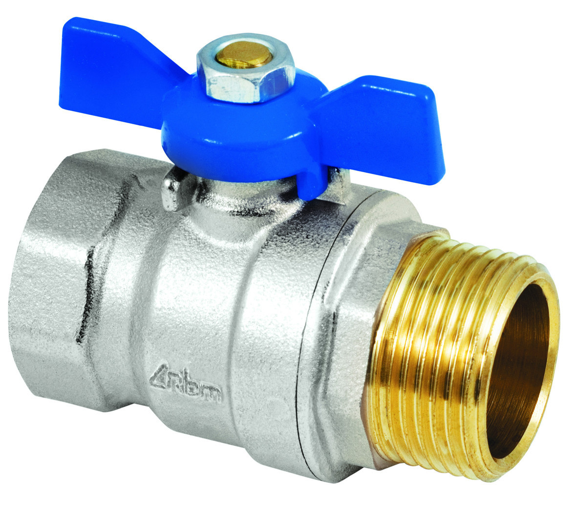 RBM Kogelkraan iro SD 3/4"MF vlinderhendel blauw