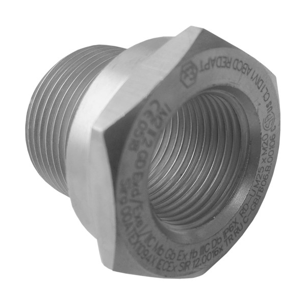 Redapt ATEX adapters Adapter Atex, RVS M25 naar 1/2NPT