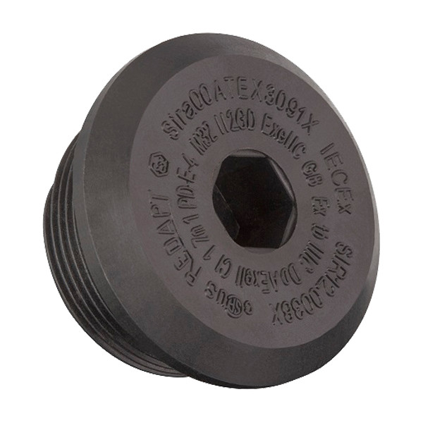 Redapt Nylon plugs Afdichtplug Dome head atex, glasvezel versterkt nylon PG16