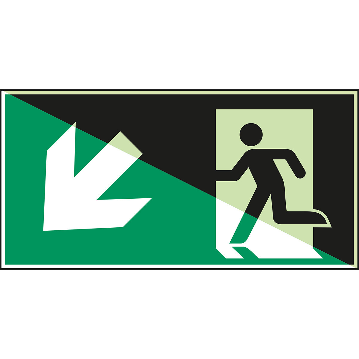 Brady B86HA406B713 Nooduitgang (links) – iso 7010