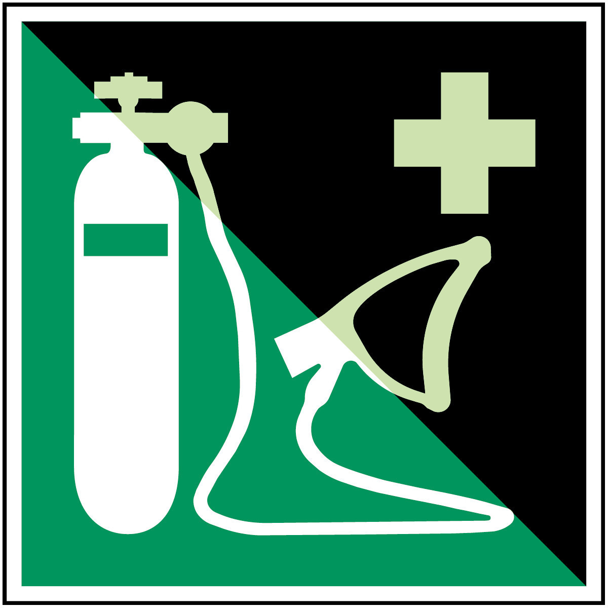 Brady B86HA408B726 Iso-Veiligheidspictogram - beademingsapparaat