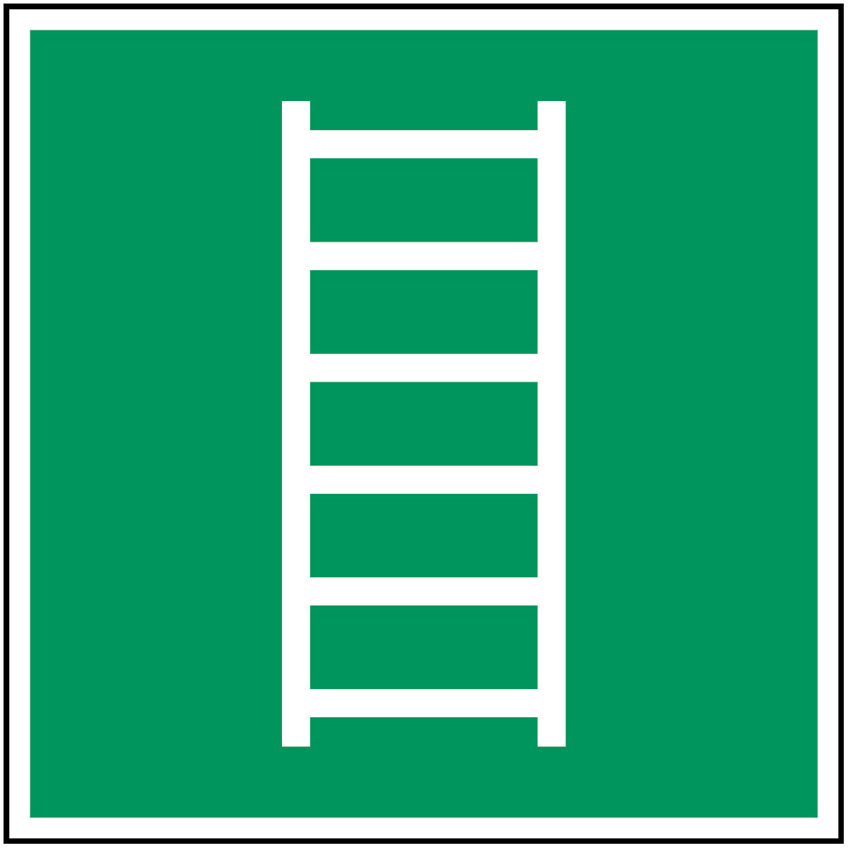 Brady B86HA408B726 Iso-Veiligheidspictogram - vluchtladder