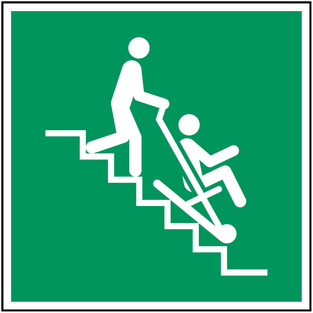 Brady B86HA408B726 Evacuatiestoel – iso 7010