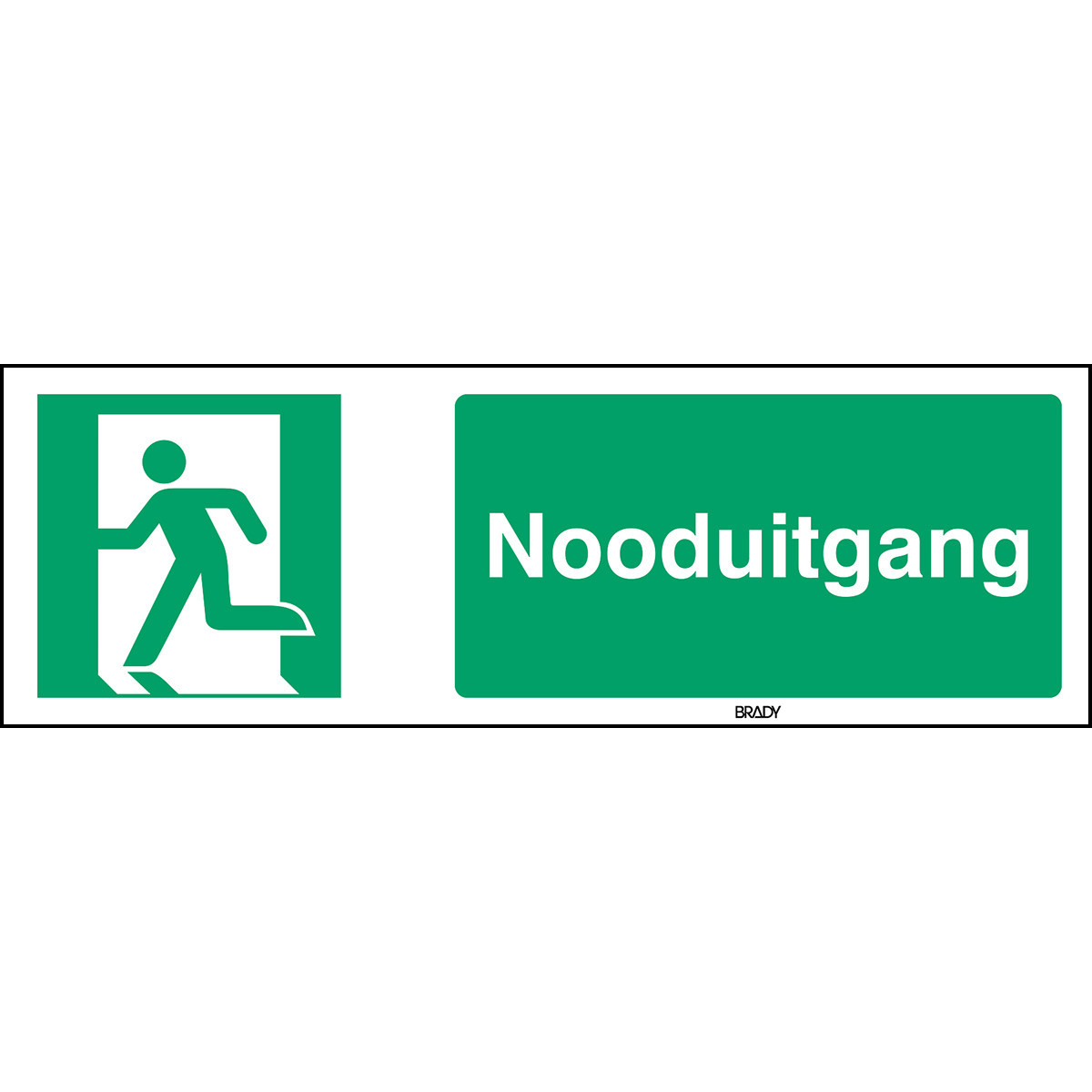 Brady B86HA408B722 Iso-Veiligheidspictogram - nooduitgang links