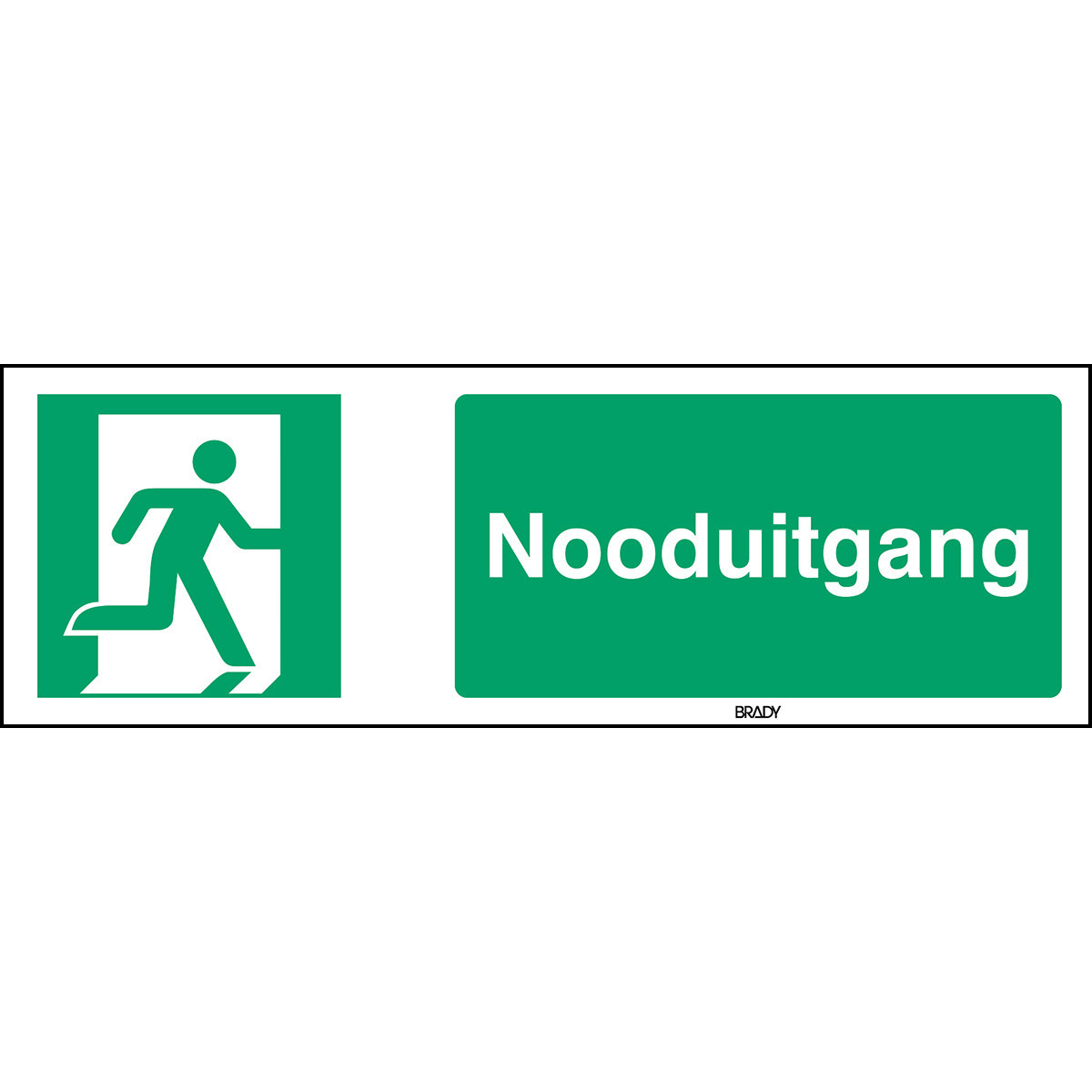 Brady B86HA408B722 Iso-Veiligheidspictogram - nooduitgang rechts