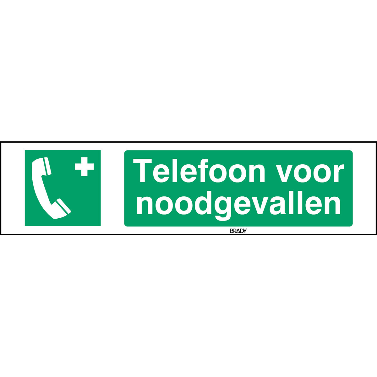 Brady B86HA408B722 Iso-Veiligheidspictogram - telefoon voor noodgevallen