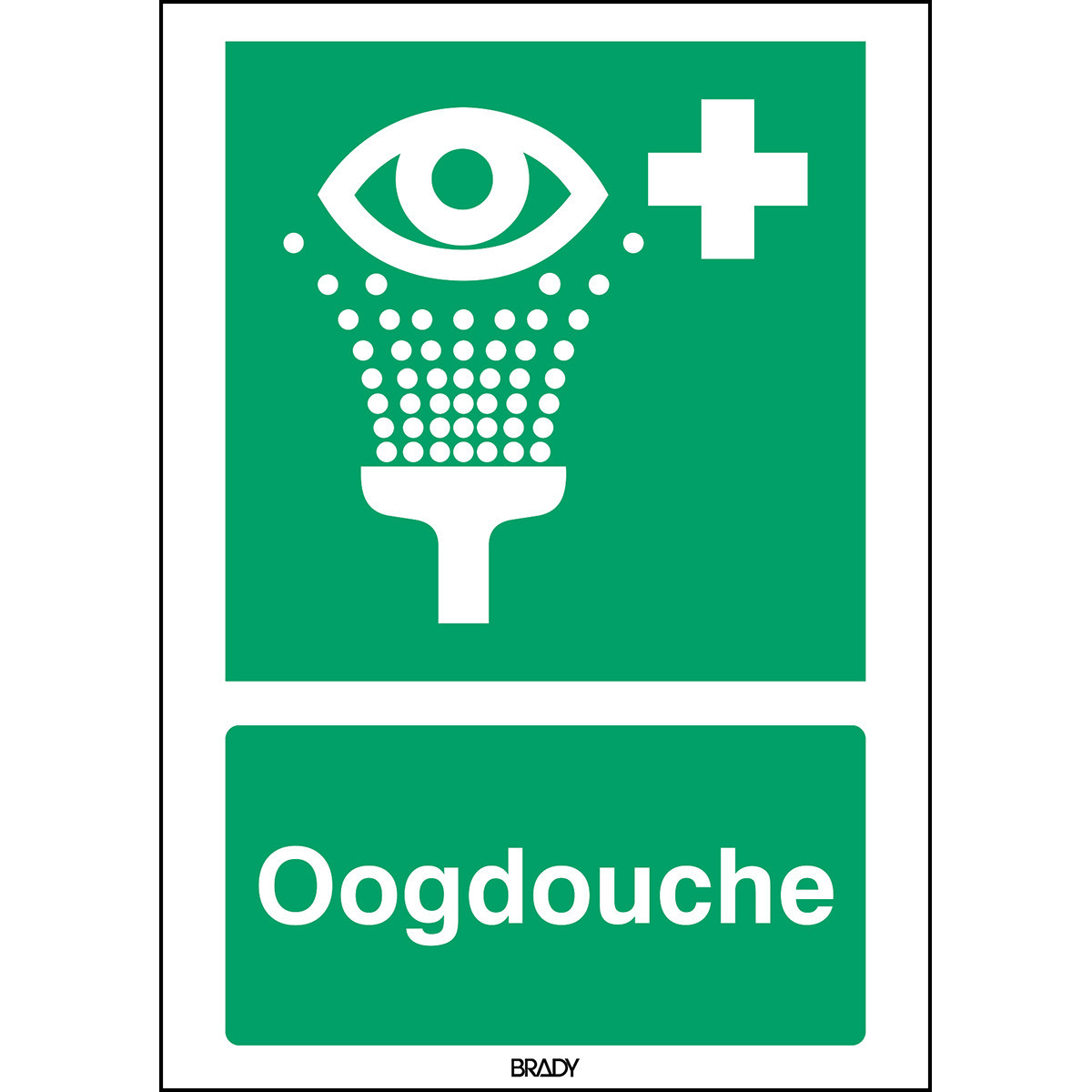 Brady BG Iso 7010 pictogrammen - oogdouche