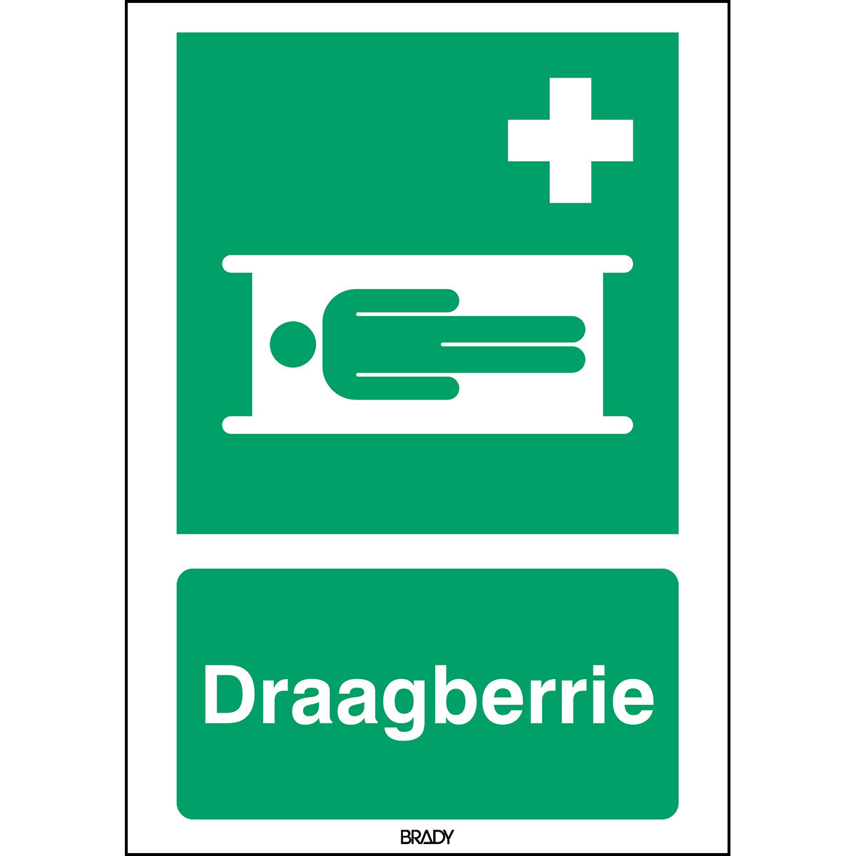 Brady B86HA408B722 Iso-Veiligheidspictogram - draagberrie