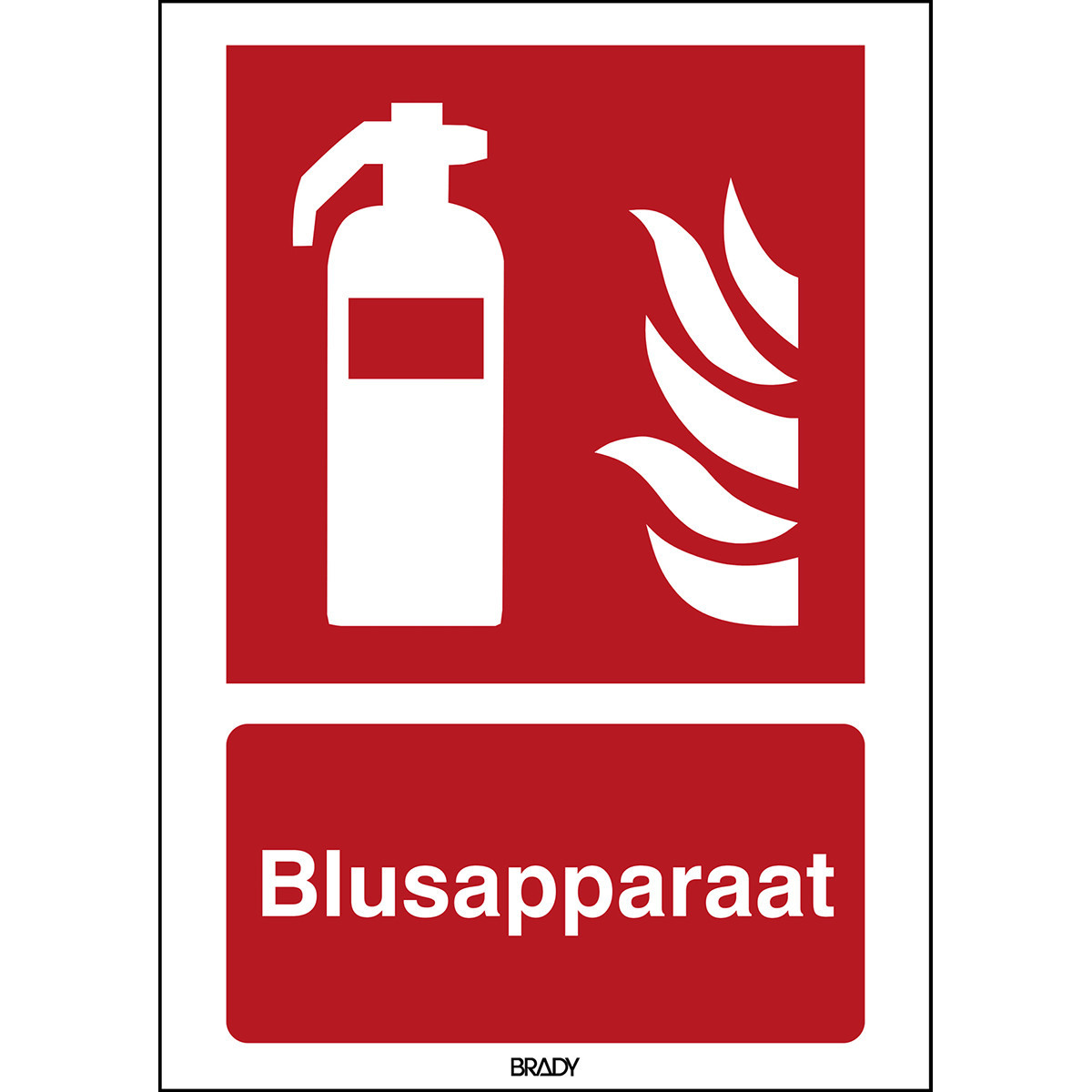 Brady BE Iso 7010 pictogrammen - blusapparaat