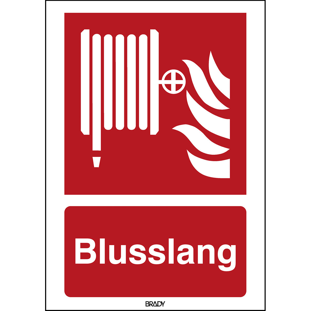 Brady B86HA408B722 Iso-Veiligheidspictogram - blusslang
