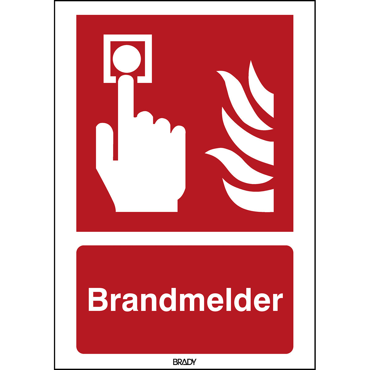 Brady B86HA408B722 Iso-Veiligheidspictogram - brandmelder