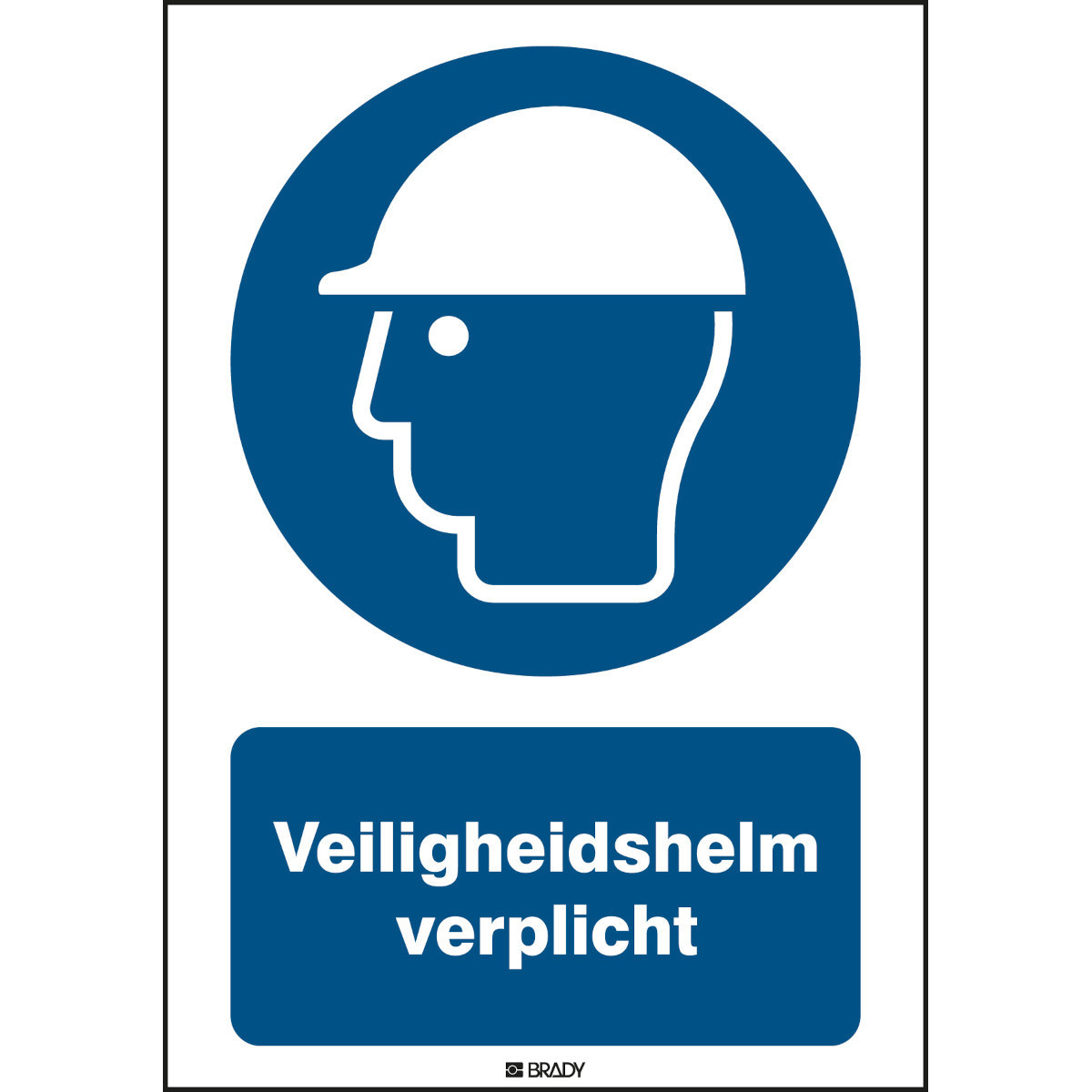 Brady B86HA408B722 Iso-Veiligheidspictogram - veiligheidshelm verplicht