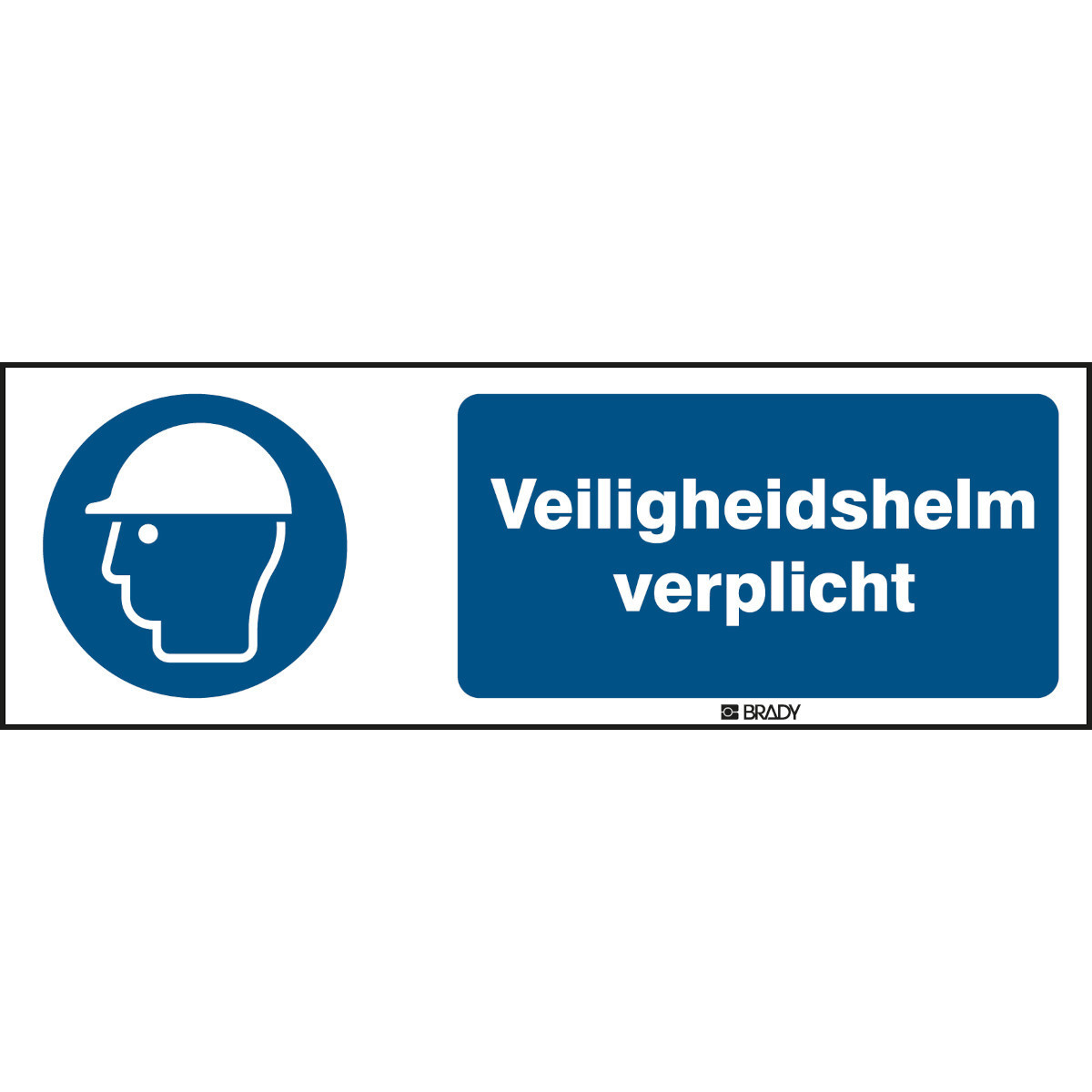 Brady B86HA408B722 Iso-Veiligheidspictogram - veiligheidshelm verplicht