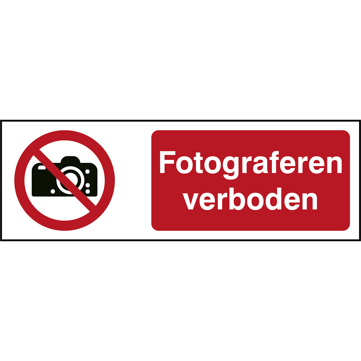 Brady B86HA408B722 Iso-Veiligheidspictogram - fotograferen verboden