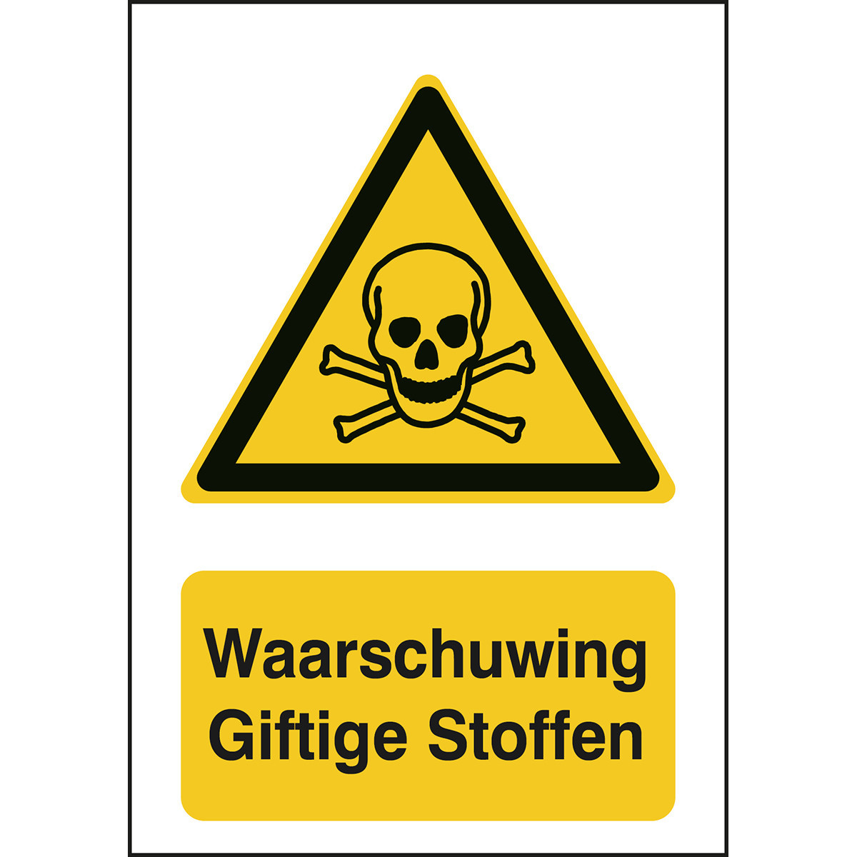 Brady B86HA408B722 Iso-Veiligheidspictogram - waarschuwing - giftige stoffen