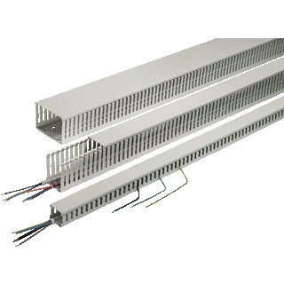 Rehau HF-din bedradingskokers deksel en goot 50/37,5 lichtgrijs 7035