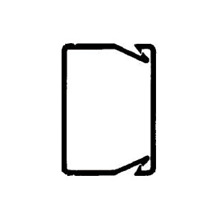 Rehau Nu-din bedradingskoker deksel en goot 37,5/50 PVC steengrijs 7030