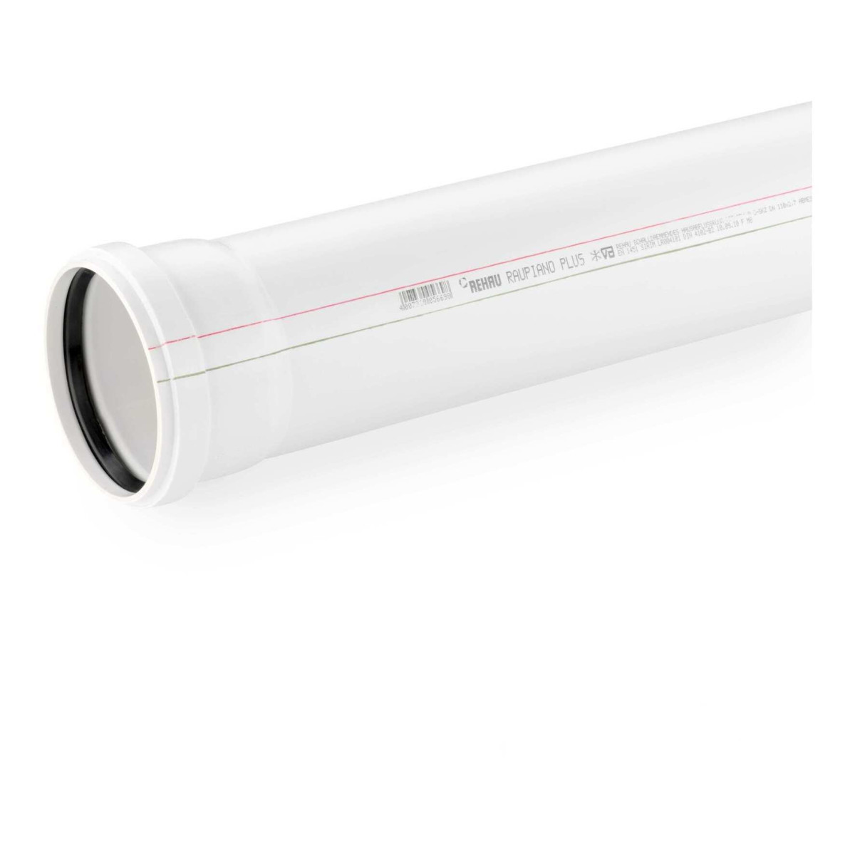 Rehau RAUPIANO PLUS Raupiano Plus buis DN 125, lengte 500 MM