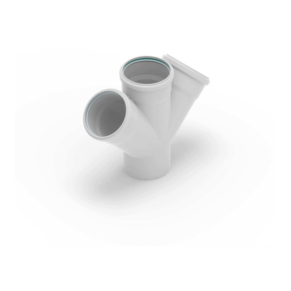 Rehau RAUPIANO PLUS Raupiano Plus dubbele T-stuk DN 110/110/110, 45°