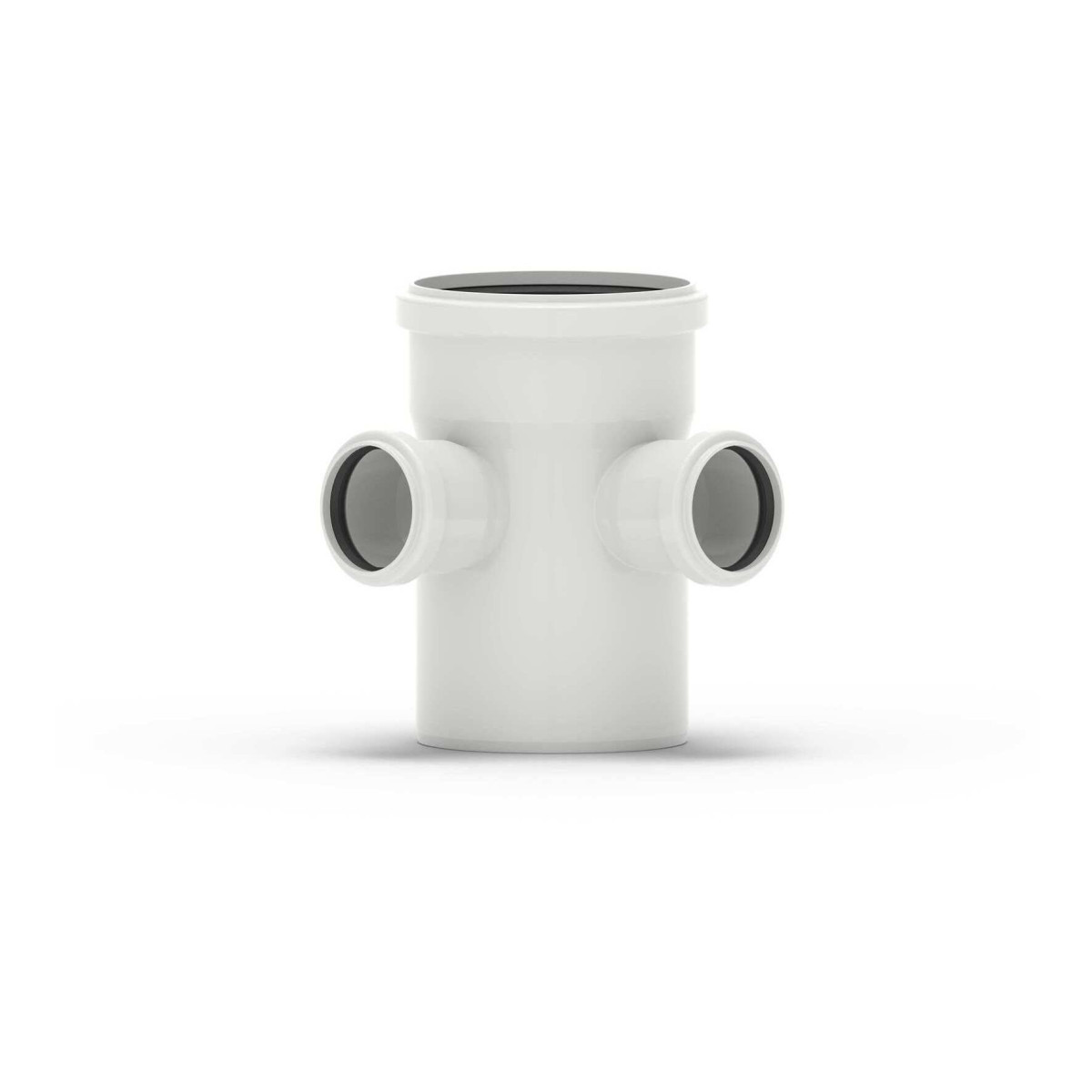 Rehau RAUPIANO PLUS Raupiano Plus haaks dubbel T-stuk DN 110/50/50, 87°