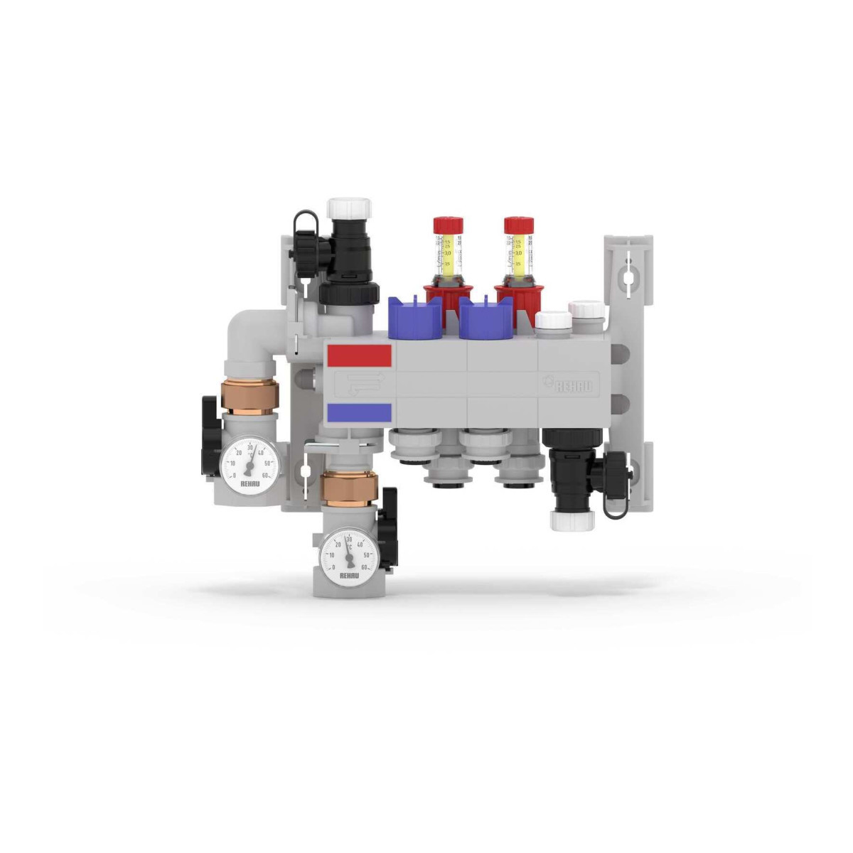 Rehau RAUTHERM Rautherm Speed verdeler HKV-D P 2 groeps, connector 17
