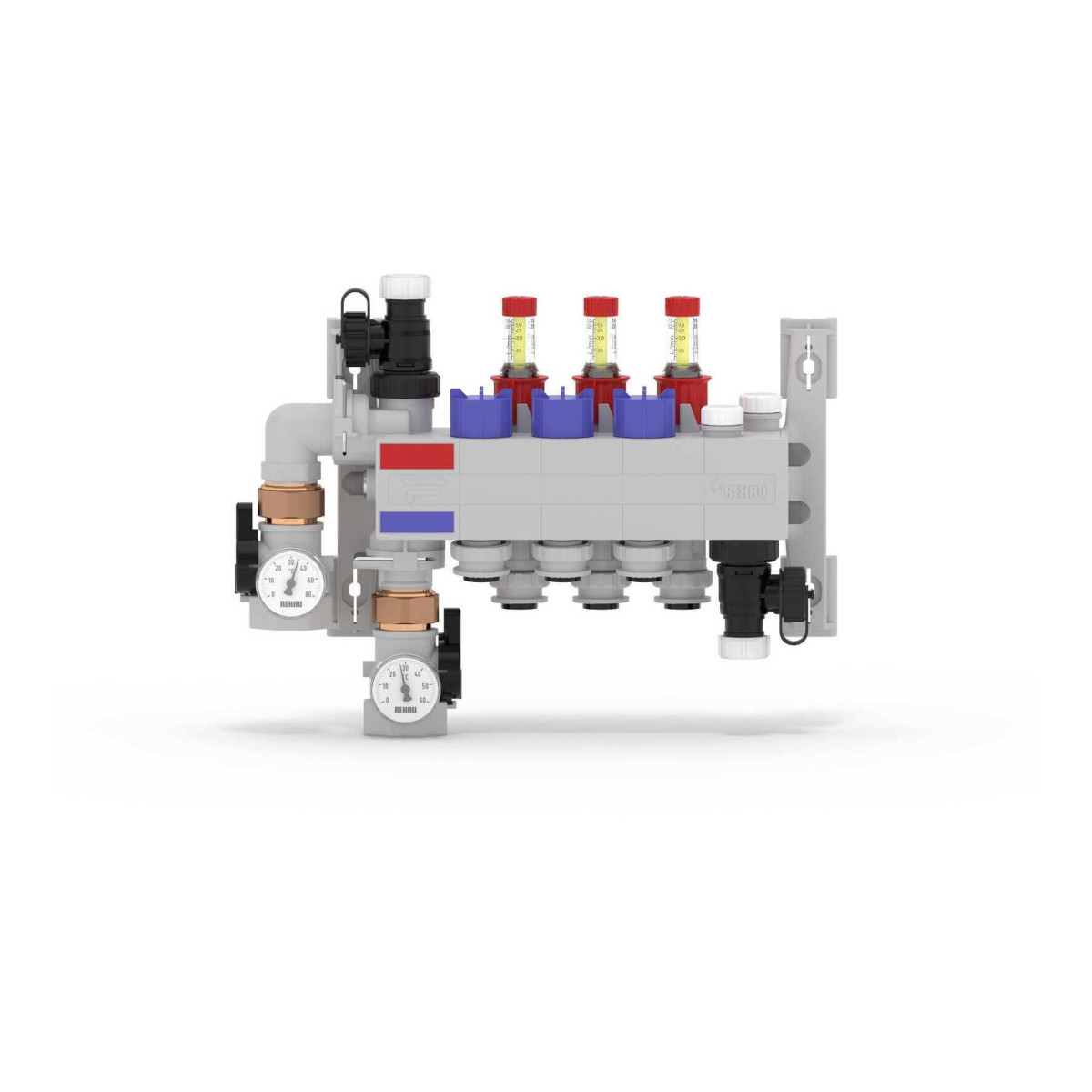 Rehau RAUTHERM Rautherm Speed verdeler HKV-D P 3 groeps, connector 17