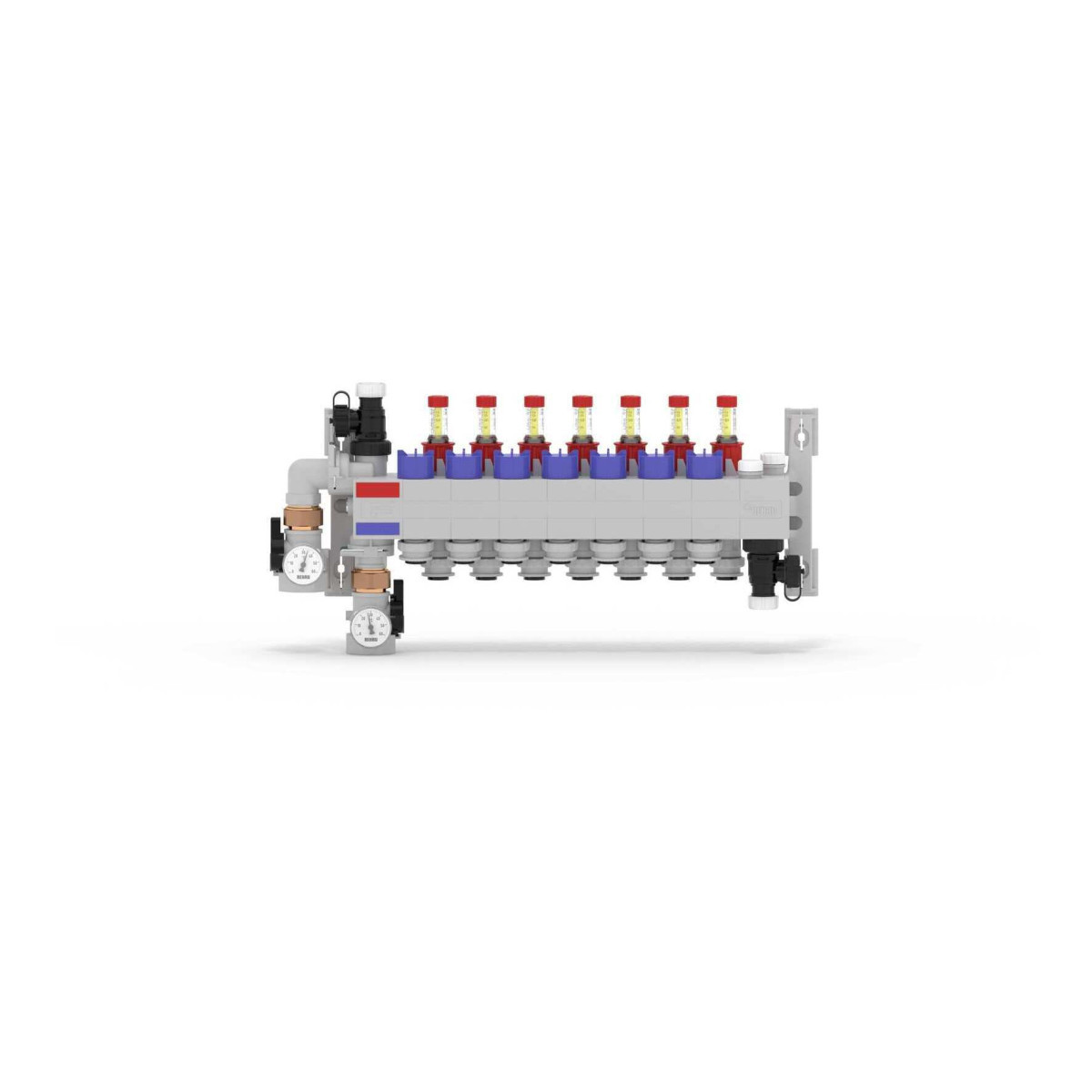 Rehau RAUTHERM Rautherm Speed verdeler HKV-D P 7 groeps, connector 17