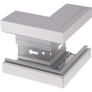 Obo Signa style wandgoot aluminium buitenhoek 70x110 geeloxeerd