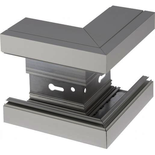 Obo Signa style wandgoot aluminium buitenhoek 70x170 geeloxeerd