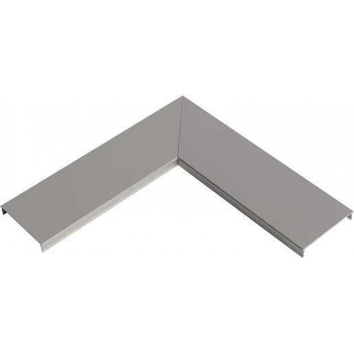 Obo Signa style wandgoot aluminium deksel vlakke hoek geeloxeerd