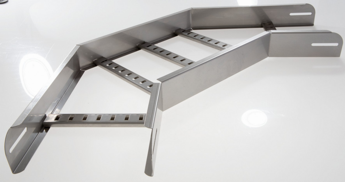 Gouda Holland Gouda Kabelladder Resist 60.200 RVS316 bocht 90°