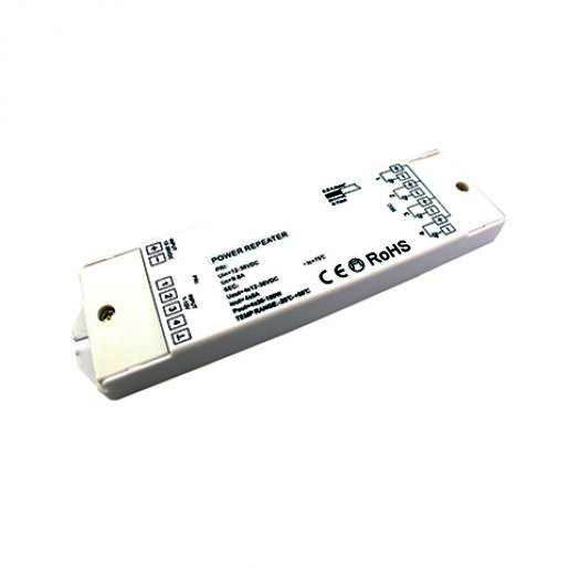 Prolumia Lijnverlichting RGBW versterker 12-36VDC 3/4 kanalen 5a per kanaal