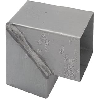 RHEINZINK VIERKANTE BOCHT 80X80 90GR