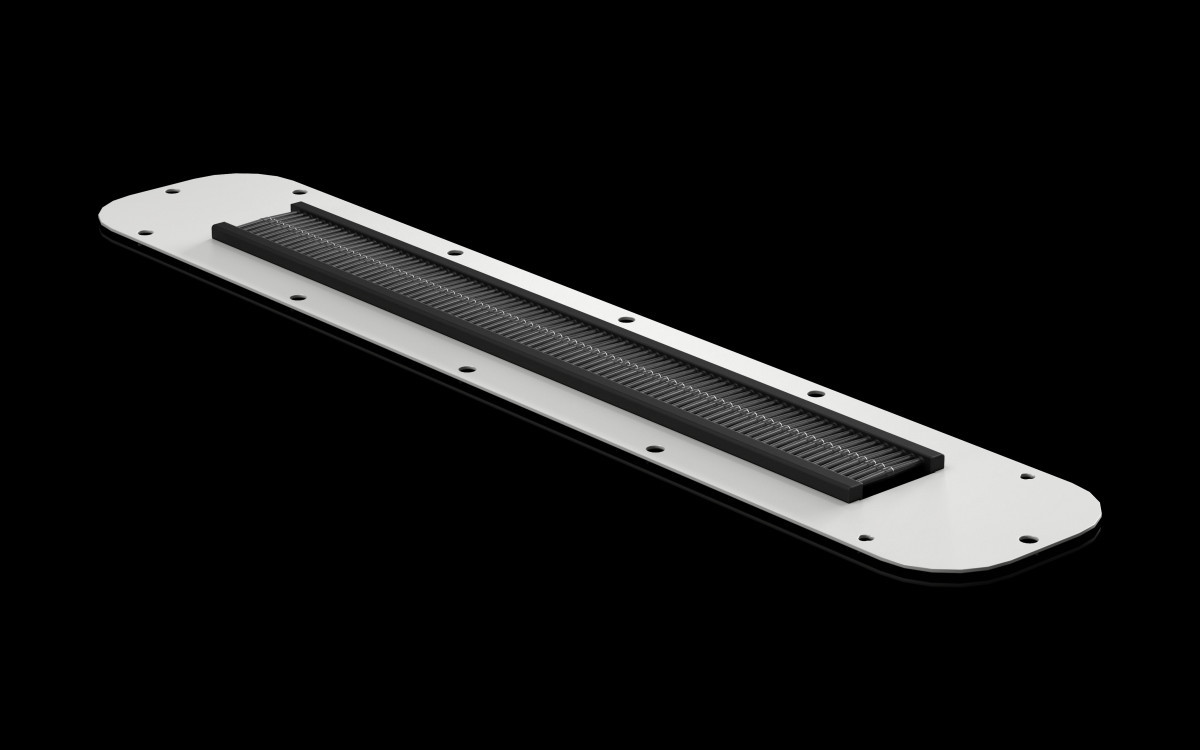 Rittal AX Ax 3delig wartelplaat mborstelstrip 7035