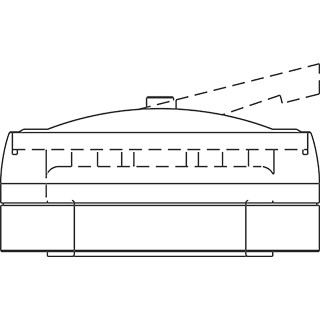 Rittal CP kastkoppeling CP120 draaib. D130MM