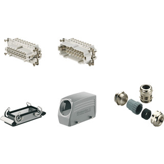 Weidmuller HDC-kit-he 16.120 rockstar HDC kits-heavy duty connectors kit he size: 6 poles: 16,