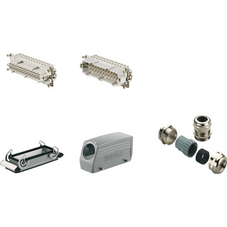 Weidmuller HDC-kit-he 24.130 rockstar HDC kits-heavy duty connectors kit he size: 8 poles: 24,