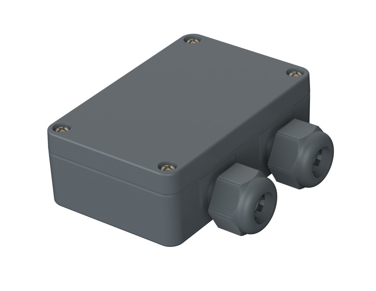 Rose Polyamide behuizing Polymas PK102-211 98x64x34 met 2 X wartel PG11