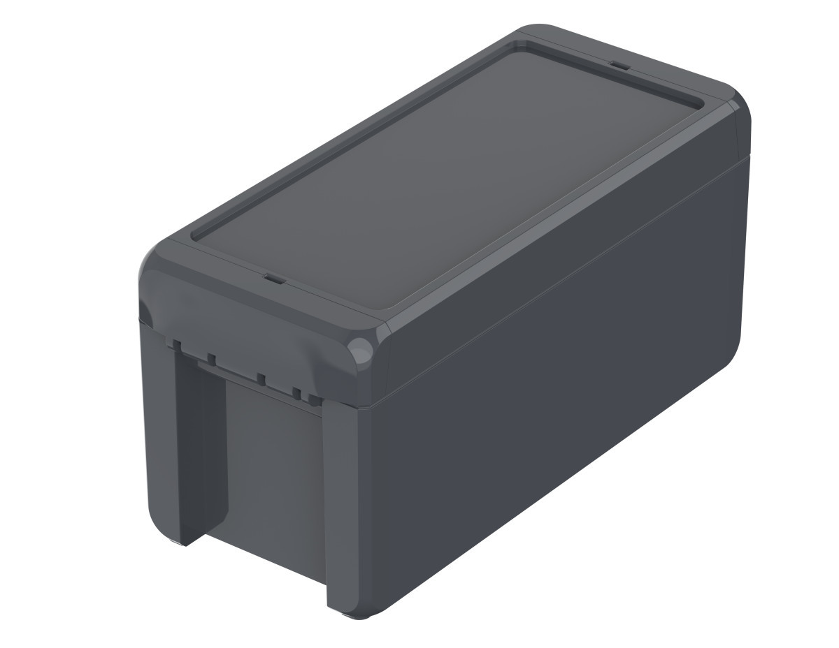 Rose Polycarbonaat V0 behuizing Bocube B 180809 PC-V0-7024 grafietgrijs